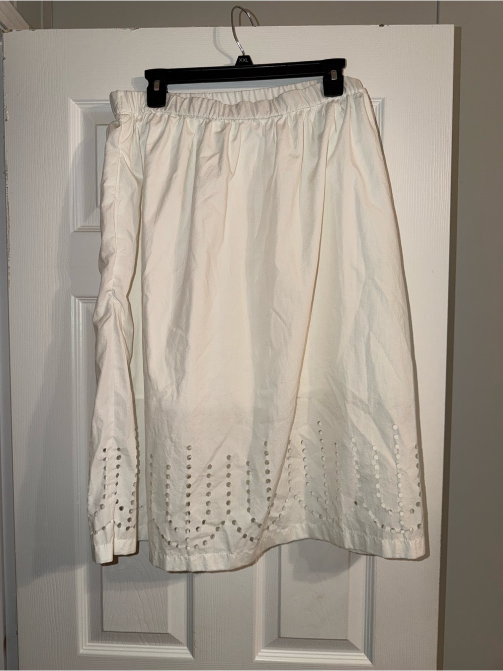 GAP White Cotton Eyelet Midi Skirt XL Cottagecore Coquette Y2K